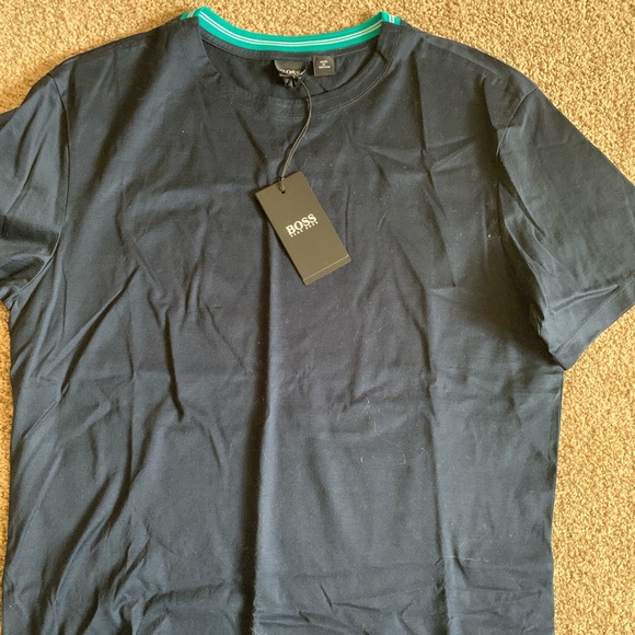 mens blue hugo boss t shirt